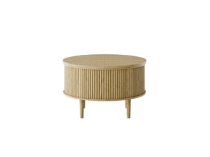 Table basse rond(e) coloris naturel   - 80 cmx80 cm