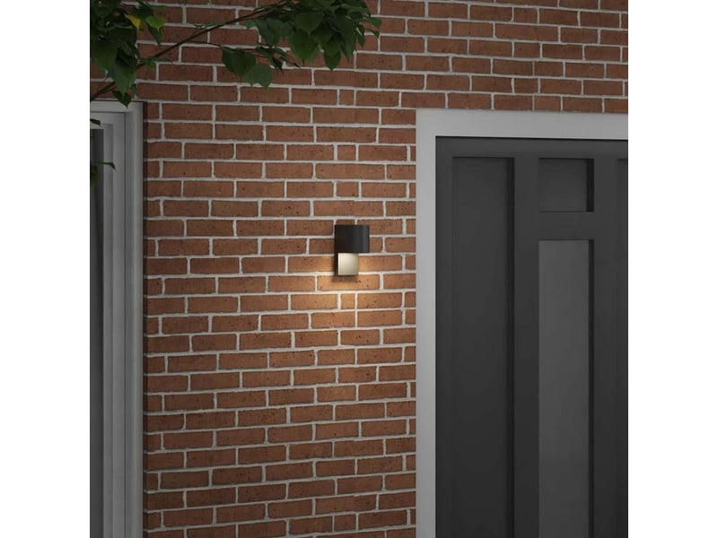  Applique murale extérieure noir 12x7x15 cm acier inoxydable shl42559  - Conforama C