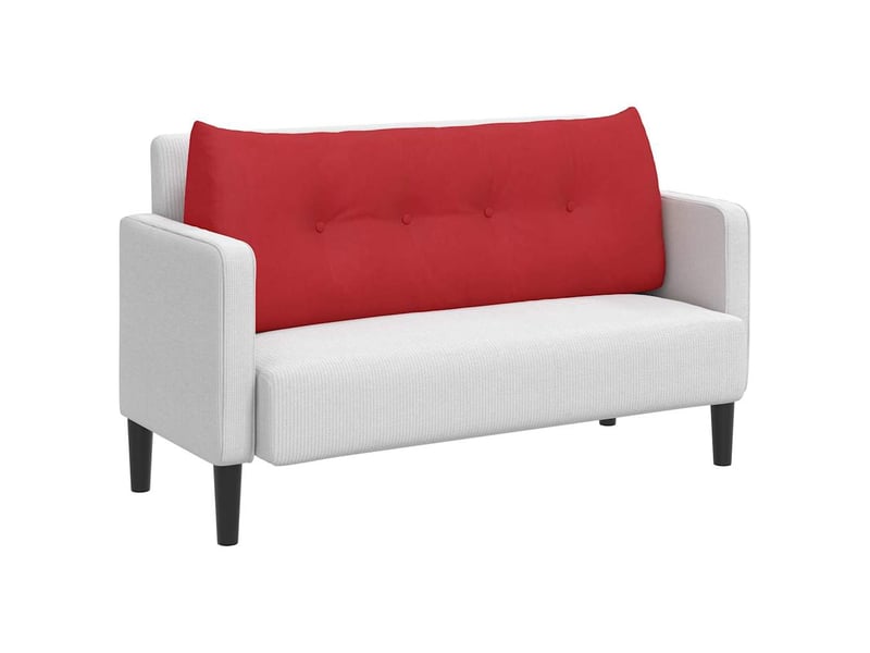  Coussin de dos, coussin de dossier rouge 120 x 24 x 50 cm tissu cf54994  - Conforama C