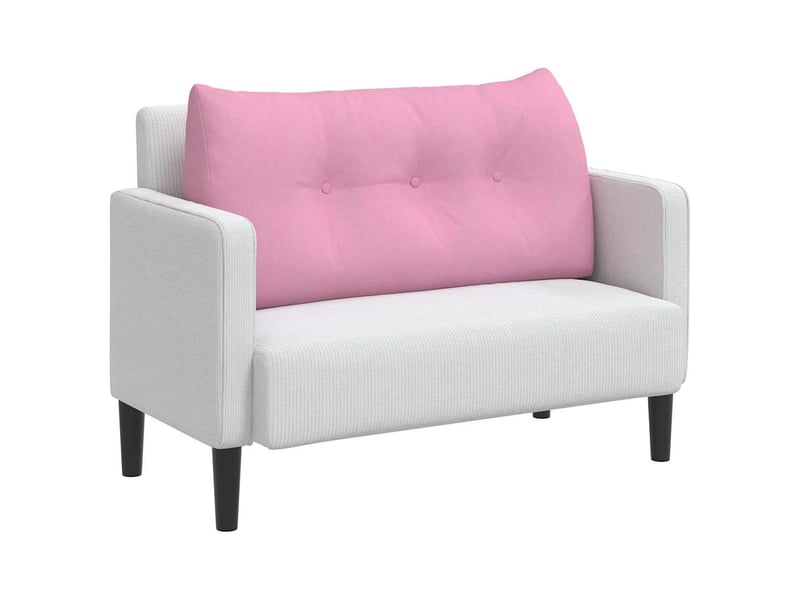 Coussin de dos, coussin de dossier rose 100 x 24 x 50 cm tissu cf54962 - Conforama C