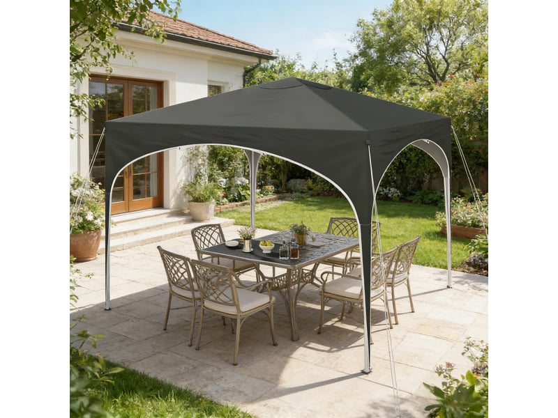  Gazebo extérieur élégant, pavillon de jardin, abri pour terrasse et fêtes  - Conforama E