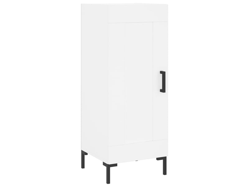  Buffet haut - bahut - meuble de rangement blanc 34,5x34x180 cm bois d'ingénierie  - Conforama E