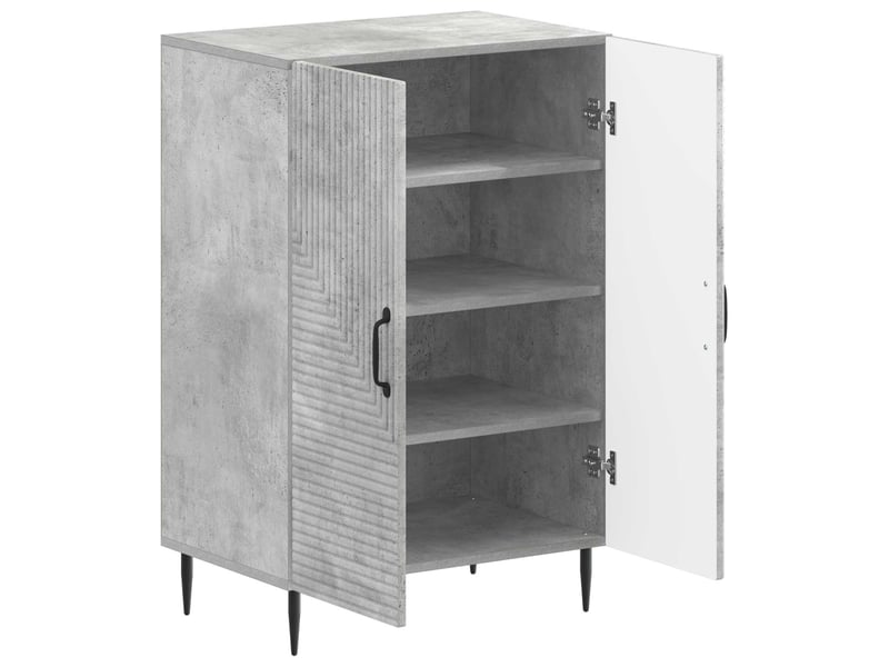  Meuble à chaussures, armoire à chaussures haarlem 59,5x39,5x89,5 cm gris béton  - Conforama C