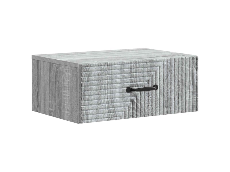  Table de chevet - cabinet de chevet - table de nuit mural sonoma gris 49 x 34,5 x 20 cm  - Conforama A