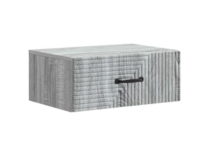 Table de chevet - cabinet de chevet - table de nuit mural sonoma gris 49 x 34,5 x 20 cm