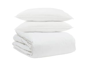 Ensemble de duvet avec oreiller 3 pcs - couette blanc plume de canard
