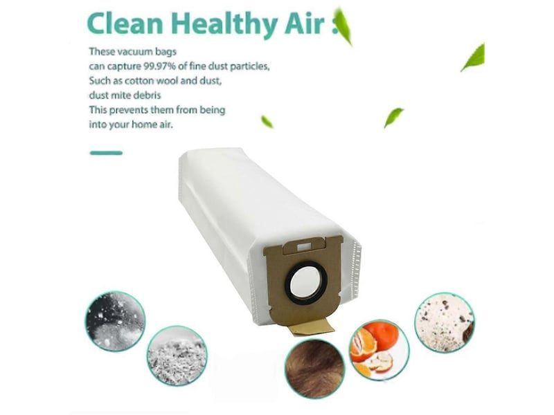  6pcs for z10 station robot vacuum cleaner dust bag replacement spare parts non-woven garbage dust bag  - Conforama C
