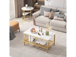 Table basse  coloris doré <strong></strong> <strong></strong>