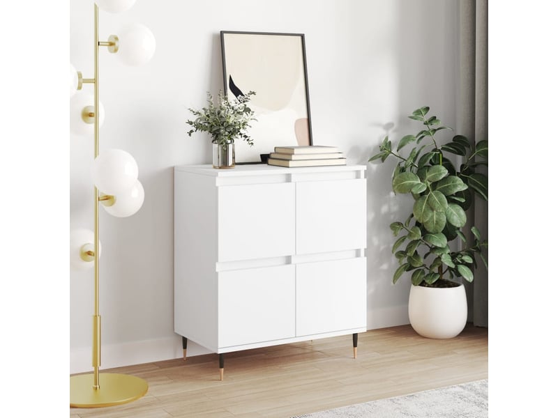  Buffet - bahut - meuble de rangement blanc 60x35x70 cm bois d'ingénierie  - Conforama B