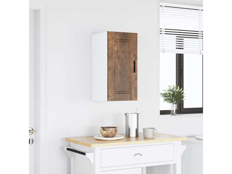 Meuble de rangement, armoire murale de cuisine porto chêne fumé bois d'ingénierie shl4321 - Conforama B