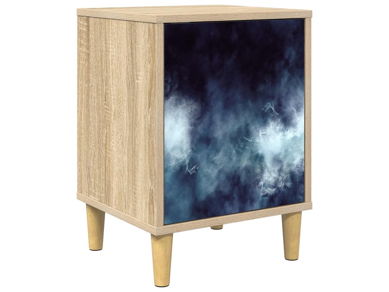  Table de chevet - cabinet de chevet - table de nuit raalte chêne sonoma 36 x 33 x 50 cm  - Conforama A