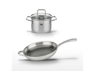 Lot poêle 32 cm elo relief evolution & faitout 14 cm elo