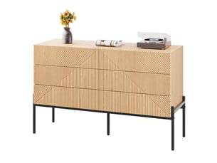 Buffet   3 tiroir(s)   - 38 cm coloris marron 