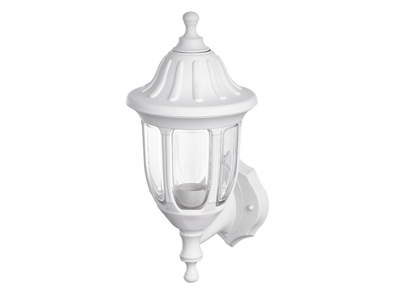  Applique extérieure classique fabrilamp angélica blanc, 1 x e27, ip44, 36,2 x 16,6 x 20,5 cm 125961001 - Conforama A