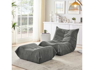 Fauteuil fixe <strong></strong> Tissu gris