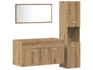 Ensemble de meubles salle de bain 3 pcs bois d'ingénierie cf63955