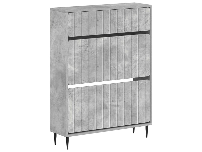  Meuble à chaussures, cabinet à chaussures zwolle 78x24x103 cm bois d'ingénierie shl3307  - Conforama A