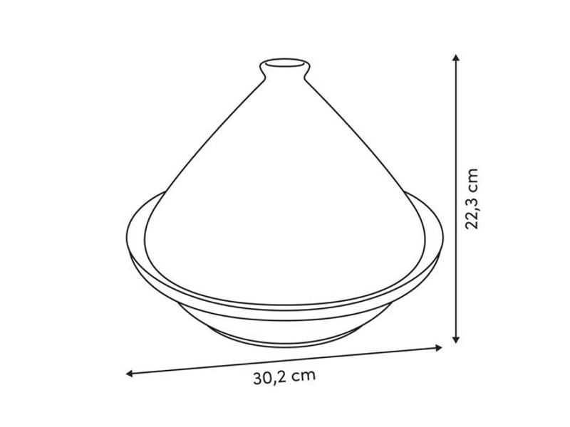  Plat à tajine magma d.30,2 cm blanc MAGMA - Conforama C