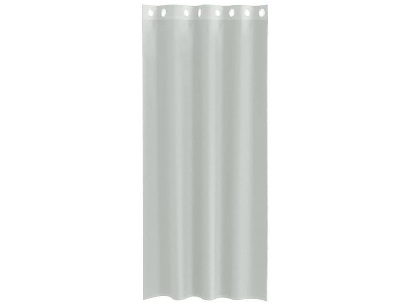 Lot de 2 rideaux en voile, voilages avec œillets gris clair 140x225 cm cf44359  - Conforama D