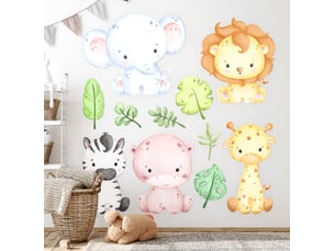 Sticker mural - animaux de safari100x115 cm