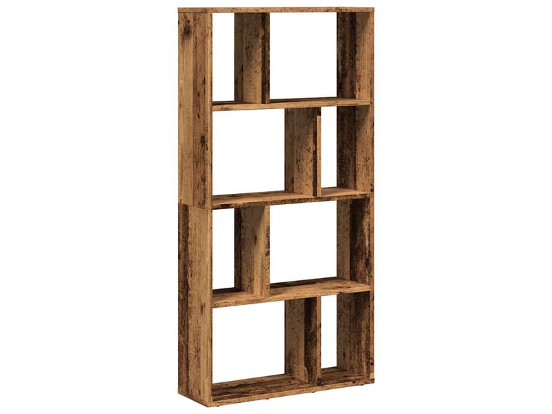 Bibliothèque, meuble de rangement salon vieux bois 60x20x120,5 cm bois d'ingénierie - Conforama A