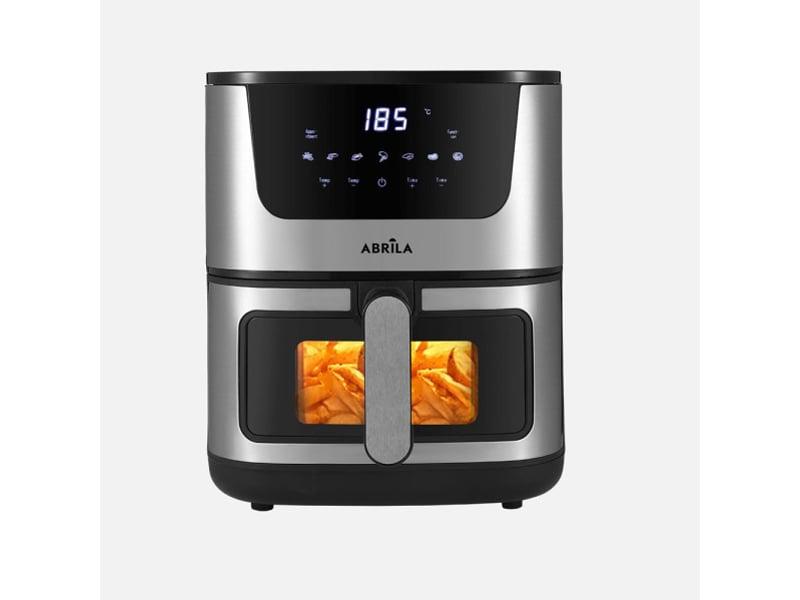  Friteuse à air fabrilamp formosa 5 l 1500 w fenêtre écran tactile noire et inox 275518159 - Conforama A