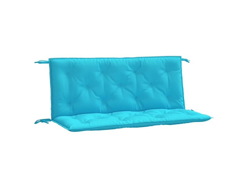  Lot de 2 coussins de banc de jardin, coussins d'assise turquoise 120x50x7 cm tissu cf58701  - Conforama A