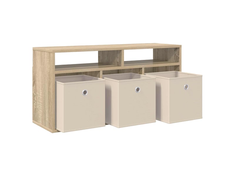  Meuble tv - basboard avec tiroir chêne sonoma 87 x 27,5 x 43 cm  - Conforama E