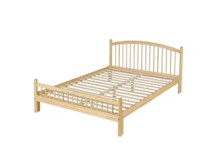 Lit 2 places 140x200 cm coloris beige