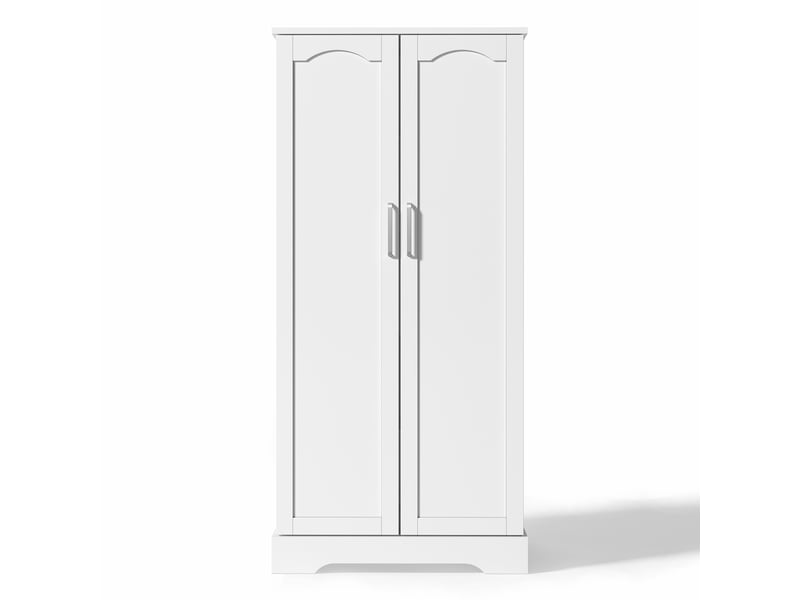 Buffet compact 60x35x128 cm idéal petites cuisines avec double porte et rangements - Conforama A