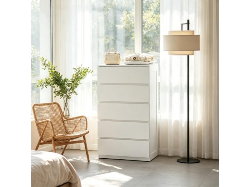  Commode polyvalente moderne – armoire haute compacte – rangement élégant pour chambre  - Conforama E