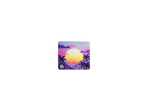 Tapis de souris gaming qck l 450 x 400 mm neon sunset 2 mm