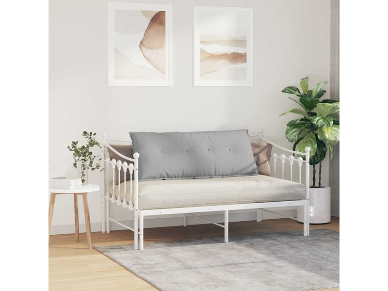 Coussin de dos, coussin de dossier gris nuage 120 x 19 x 50 cm tissu cf54735 - Conforama D