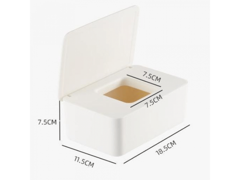  Boite a mouchoirs avec couvercle,boîte à lingettes humides étanche poussière,distributeur mouchoirs pour voiture bureau à domicile (blanc)  - Conforama E