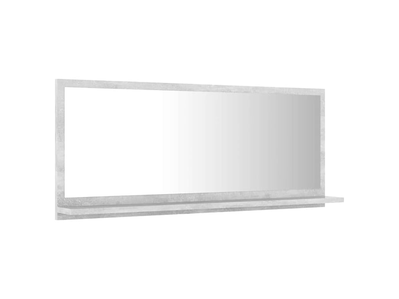  Miroir de salle de bain, miroir de toilette gris béton 90x10,5x37 cm aggloméré cf62548  - Conforama E