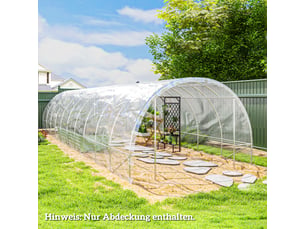 Film de serre imperméable - 7x8 m - protection uv - extra épais - résistant à la déchirure - transparent - imperméable