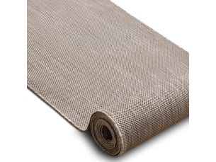 Le tapis de couloir sizal sion mélange tissé à plat beige 70cm 70x920 cm