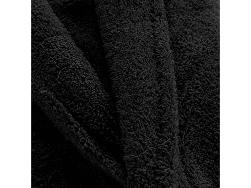  Peignoir col châle en coton tendresse noir  - Conforama B