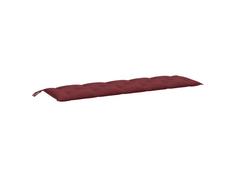  Lot de 2 coussins de banc de jardin, coussins d'assise rouge bordeaux mélangé cf58688  - Conforama E