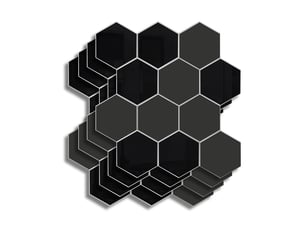 Crédence adhésive murale 3d  - effet carrelage hexagonal 4 pièces 25x25 cm