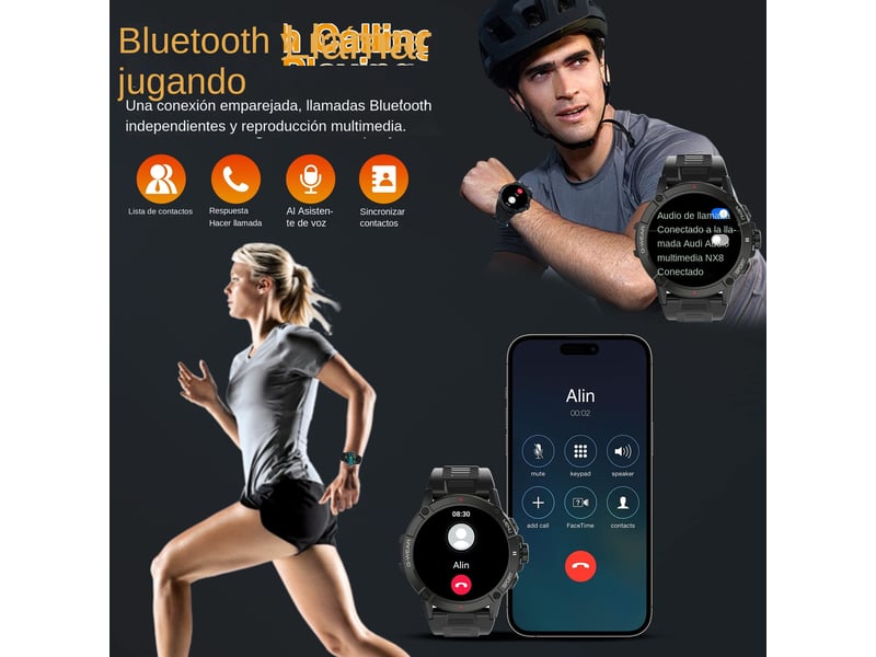  Montre militaire connectée pour homme (pour répondrepasser des appels)  - Conforama B