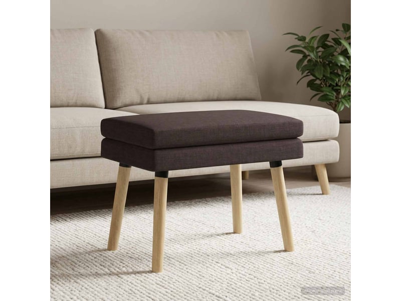  Banc d'entrée, banc à double couche marron foncé 60x40x46 cm tissu  - Conforama C