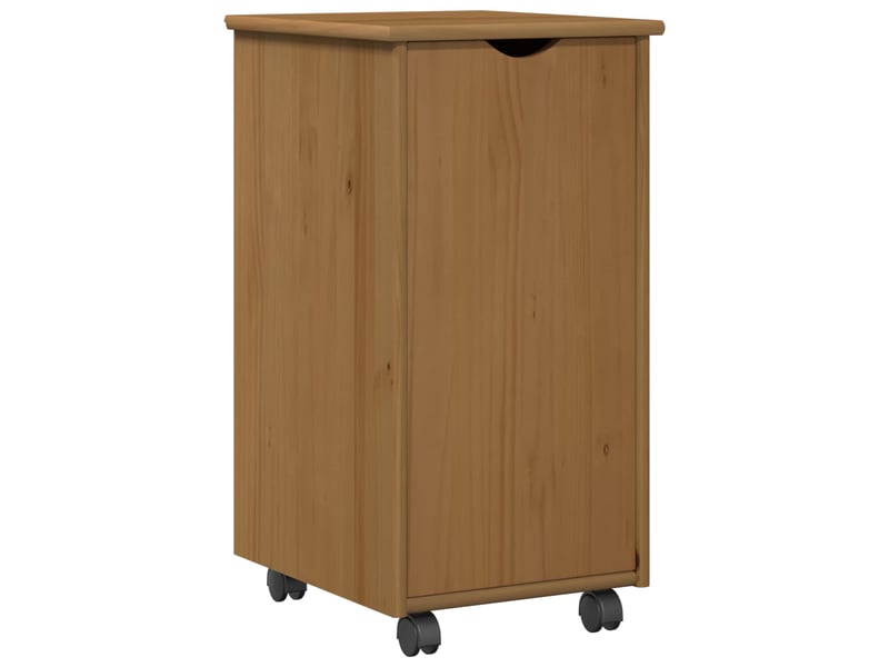  Caisson roulant de bureau avec roue marron miel 34 x 39 x 65,5 cm  - Conforama A