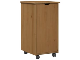 Caisson roulant de bureau avec roue marron miel 34 x 39 x 65,5 cm
