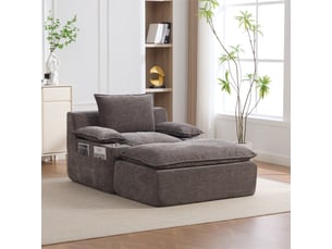 Fauteuil fixe  <strong></strong> Tissu gris