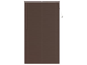 Store vénitien, store de fenêtre marron foncé avec motif 213 x 120 cm 25 mm pvc cf48035