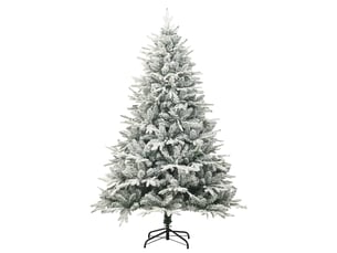 Sapin de noël artificiel, arbre de noël à flocons de neige vert 240 cm pvc et pe