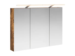 Amoire de salle de bain, meuble de salle de bain avec miroir chêne fumé shl2050