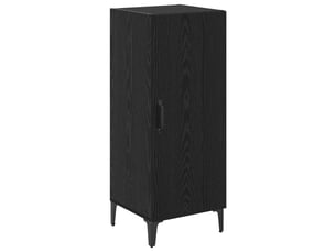 Buffet - bahut - meuble de rangement chêne noir 34,5 x 34 x 90 cm bois d'ingénierie