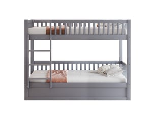 Lit superposé 90x200 cm <strong></strong> <strong></strong> coloris gris